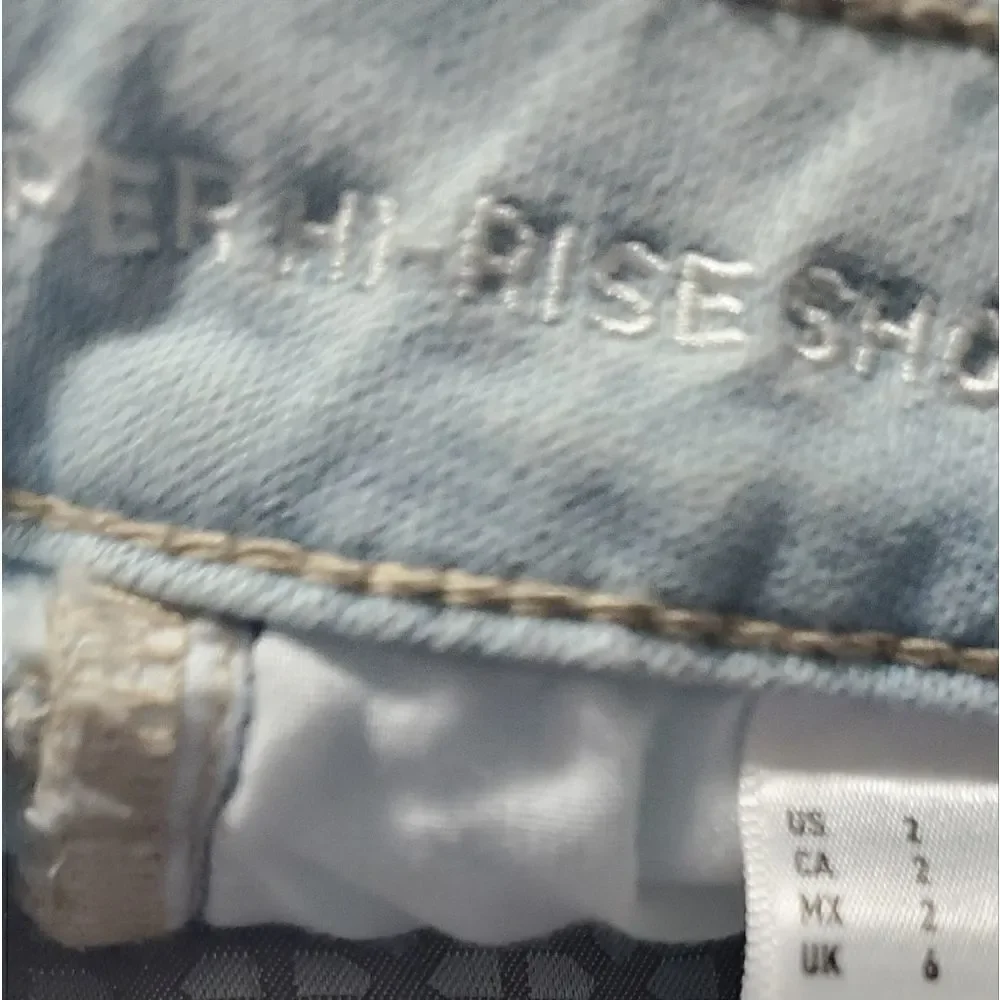 American Eagle Light Blue High Rise Shorts